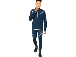 ASICS MEN LITE-SHOW WINTER 1/2 ZIP TOP-Men T-Shirts & Tops