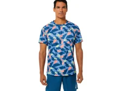 ASICS MEN MATCH GRAPHIC SHORT SLEEVE TOP-Men Pickleball|Tennis