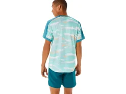 ASICS MEN MATCH GRAPHIC SHORT SLEEVE TOP-Men Pickleball|Tennis