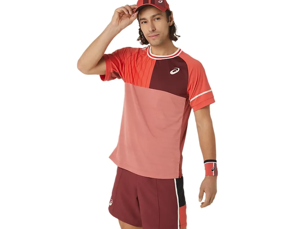 ASICS MEN MATCH SHORT SLEEVE TOP-Men Tennis|Tennis