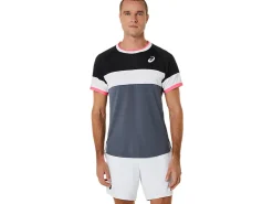ASICS MEN MATCH SHORT SLEEVE TOP-Men Pickleball|Tennis