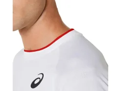 ASICS MEN MATCH SHORT SLEEVE TOP-Men Pickleball|Tennis