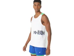 ASICS MEN NEW STRONG rePURPOSED RUN SINGLET-Men Extended Sizes|T-Shirts & Tops