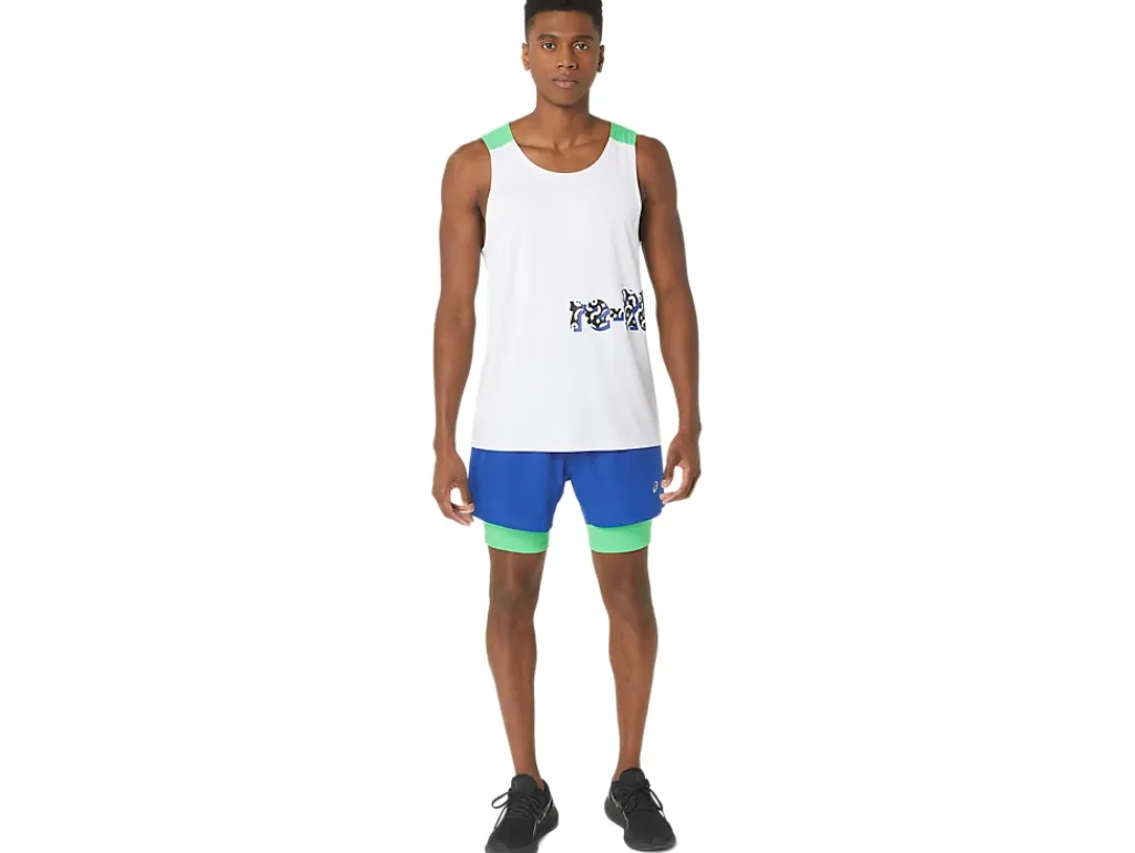 ASICS MEN NEW STRONG rePURPOSED RUN SHORT-Men Extended Sizes|Shorts