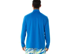 ASICS MEN READY-SET HALF ZIP LAM-Men T-Shirts & Tops