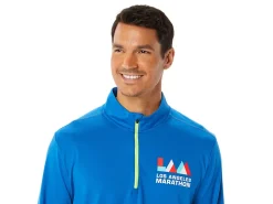 ASICS MEN READY-SET HALF ZIP LAM-Men T-Shirts & Tops
