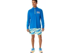ASICS MEN READY-SET HALF ZIP LAM-Men T-Shirts & Tops