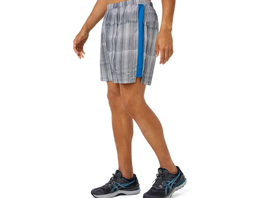 ASICS MEN READY-SET 7IN GRAPHIC SHORT-Men Shorts