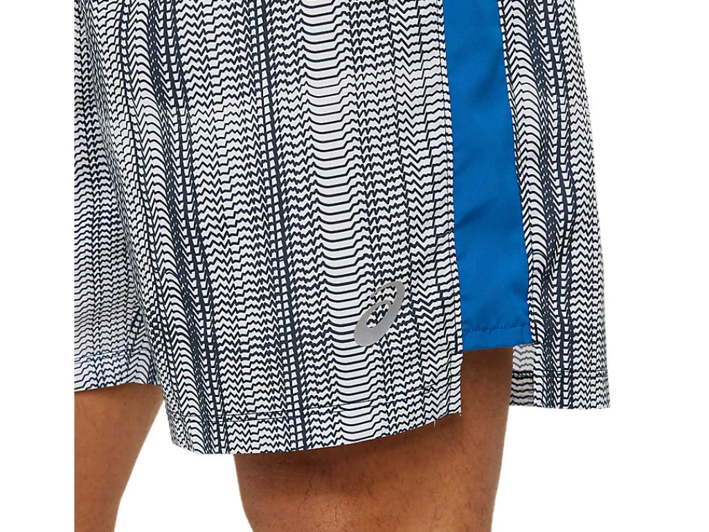 ASICS MEN READY-SET 7IN GRAPHIC SHORT-Men Shorts