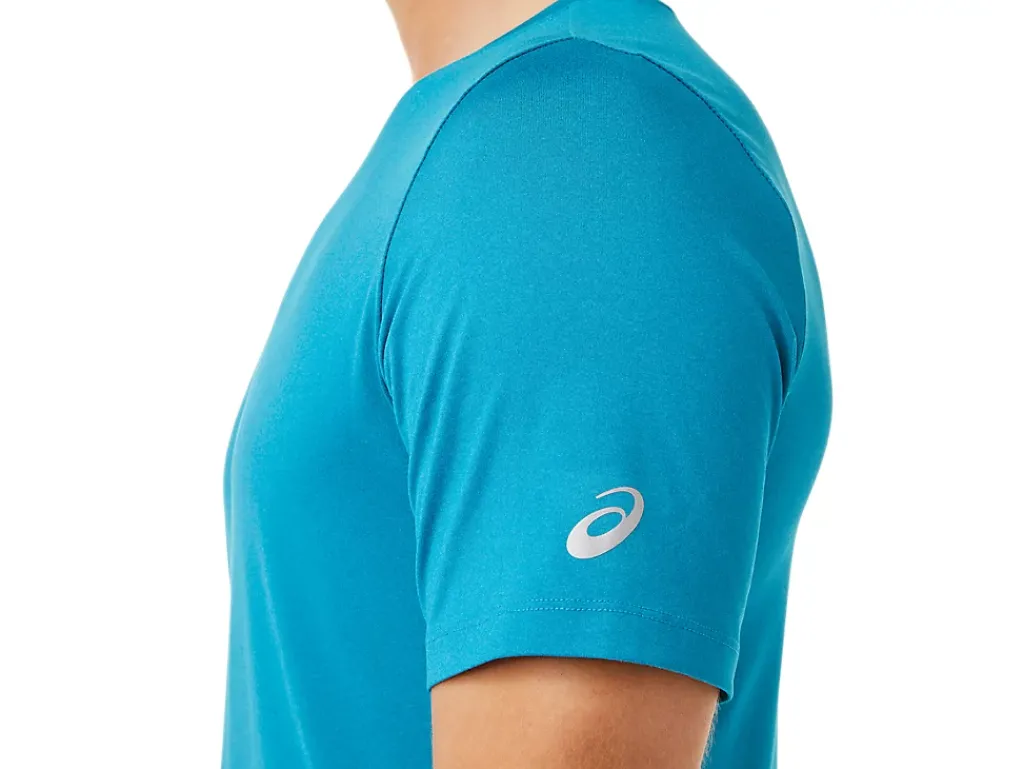 ASICS MEN SHORT SLEEVE HTHR TECH TOP-Men T-Shirts & Tops