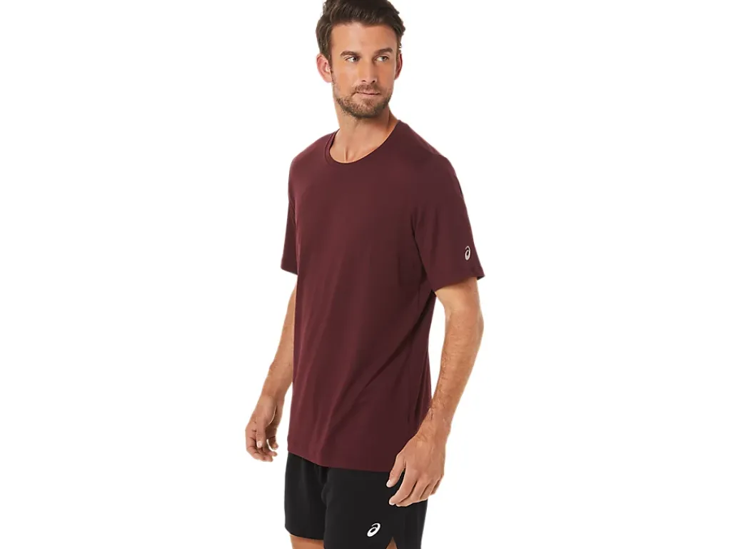 ASICS MEN SHORT SLEEVE HTHR TECH TOP-Men Extended Sizes|T-Shirts & Tops