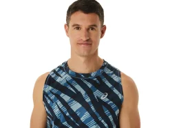 ASICS MEN WILD CAMO SINGLET-Men T-Shirts & Tops|Semi-Annual Sale