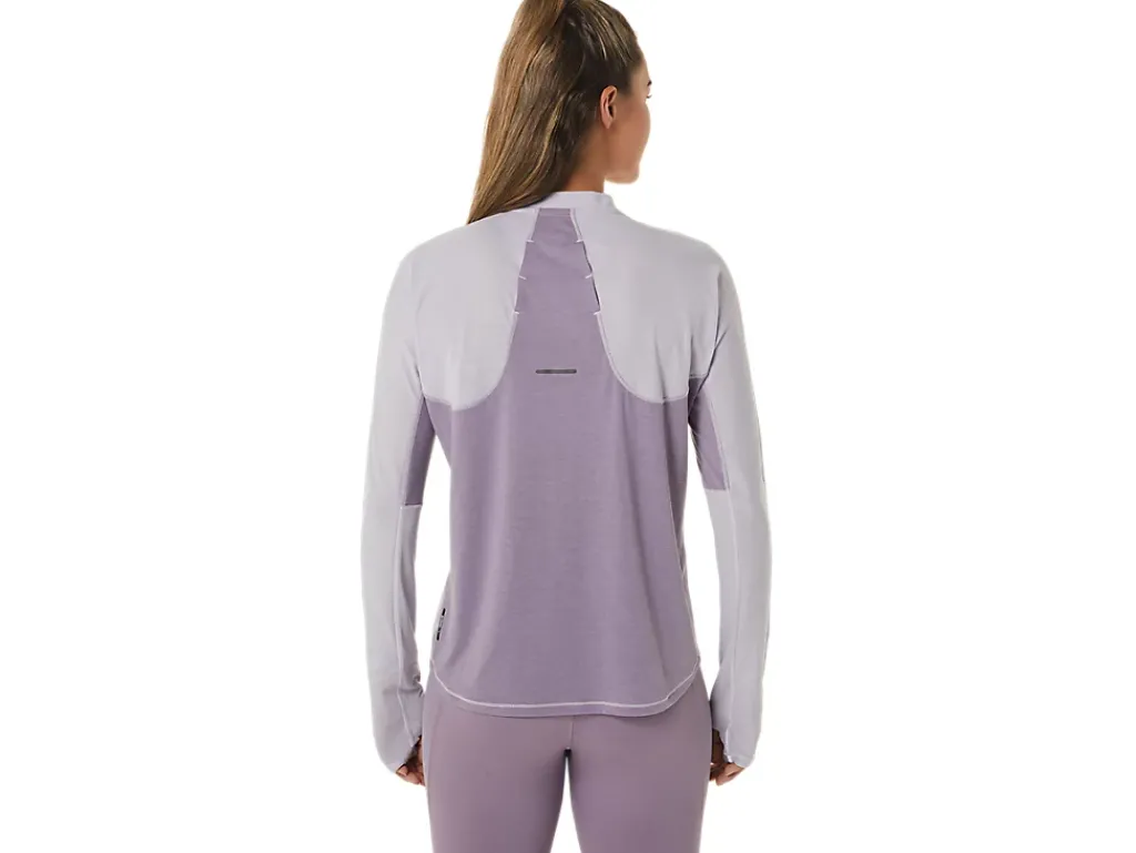ASICS METARUN 1/2 ZIP LONG SLEEVE TOP-Women T-Shirts & Tops