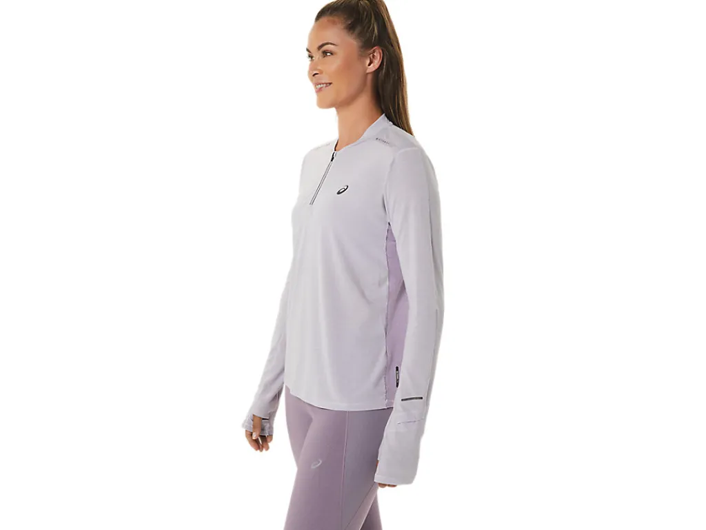 ASICS METARUN 1/2 ZIP LONG SLEEVE TOP-Women T-Shirts & Tops