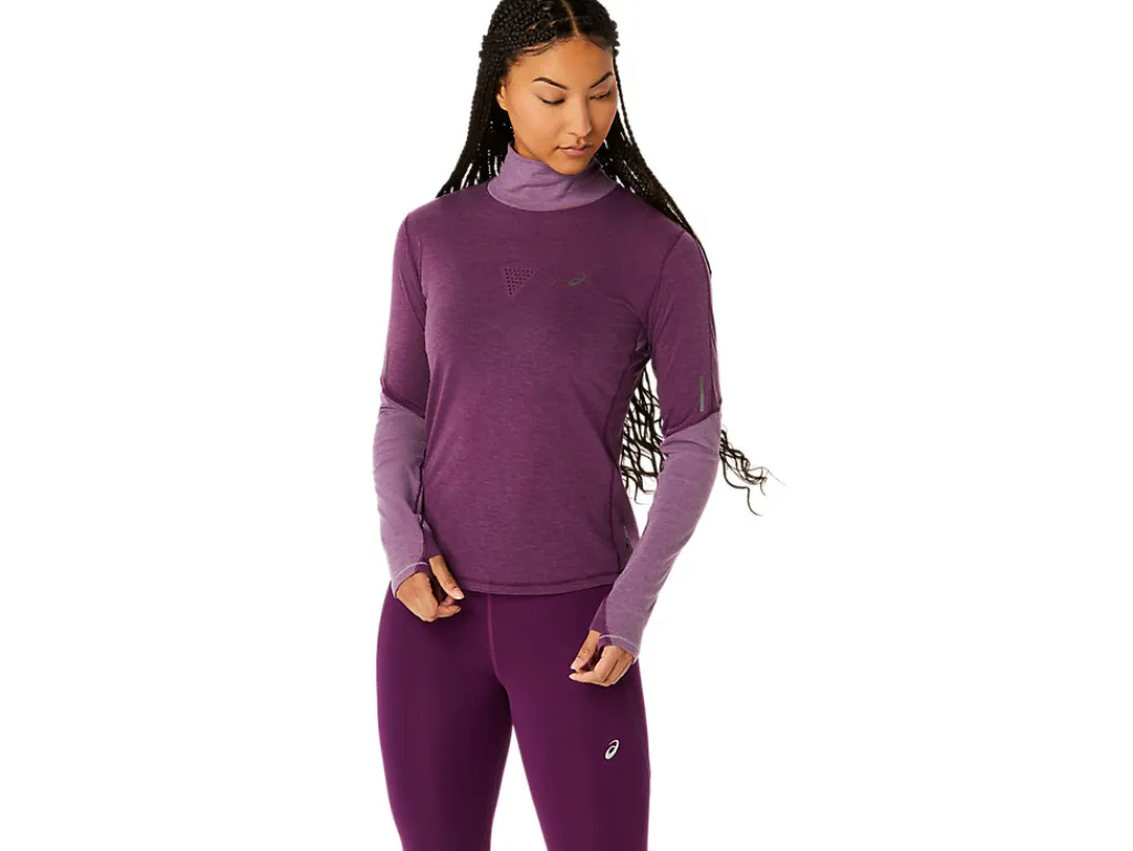 ASICS METARUN MOCK NECK LONG SLEEVE TOP-Women T-Shirts & Tops