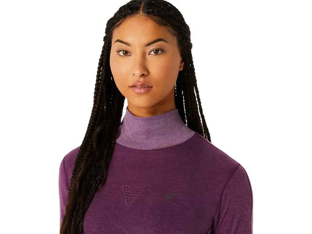 ASICS METARUN MOCK NECK LONG SLEEVE TOP-Women T-Shirts & Tops