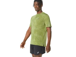 ASICS METARUN PATTERN 1/2 ZIP SHORT SLEEVE TOP-Men T-Shirts & Tops