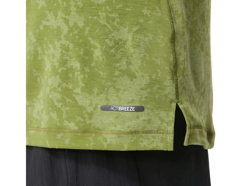 ASICS METARUN PATTERN 1/2 ZIP SHORT SLEEVE TOP-Men T-Shirts & Tops