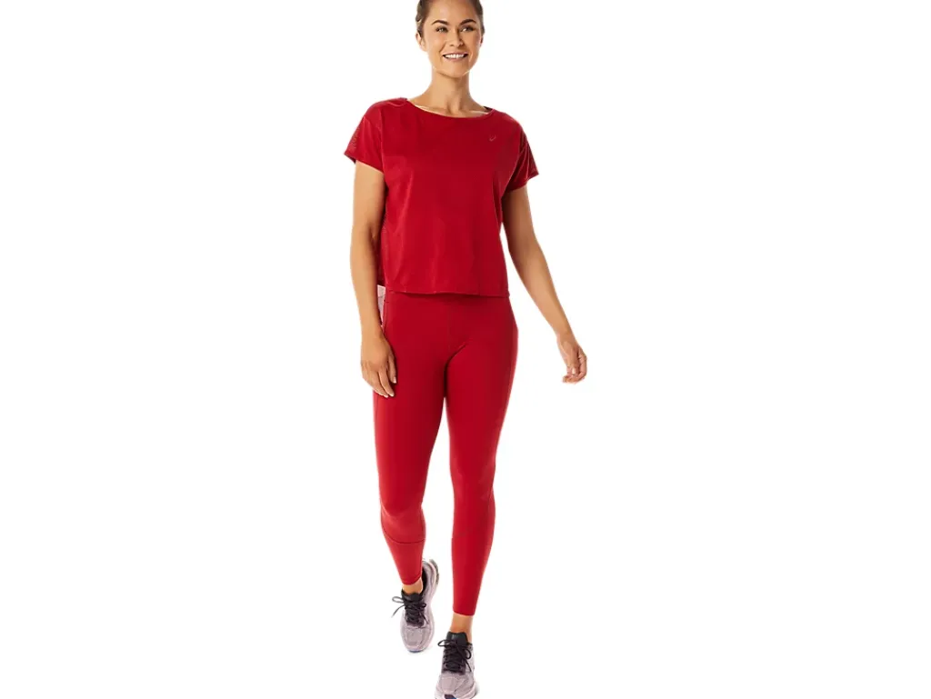 ASICS MOVEKOYO JACQUARD SHORT SLEEVE TOP-Women T-Shirts & Tops
