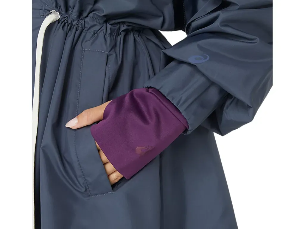 ASICS NAGINO WOVEN LONG JACKET-Women Jackets & Outerwear