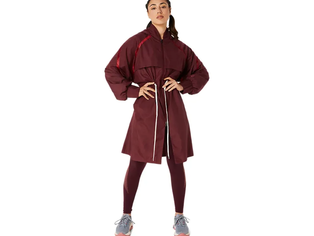 ASICS NAGINO WOVEN LONG JACKET-Women Jackets & Outerwear