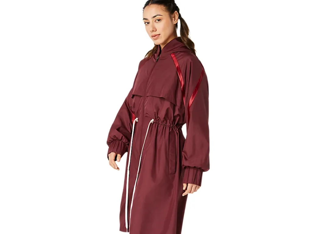 ASICS NAGINO WOVEN LONG JACKET-Women Jackets & Outerwear