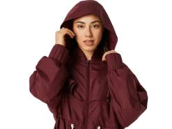ASICS NAGINO WOVEN LONG JACKET-Women Jackets & Outerwear