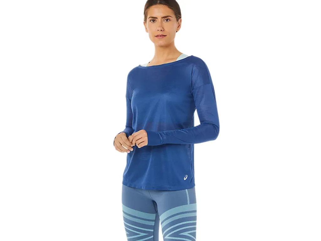 ASICS OPEN BACK LONG SLEEVE TOP-Women T-Shirts & Tops
