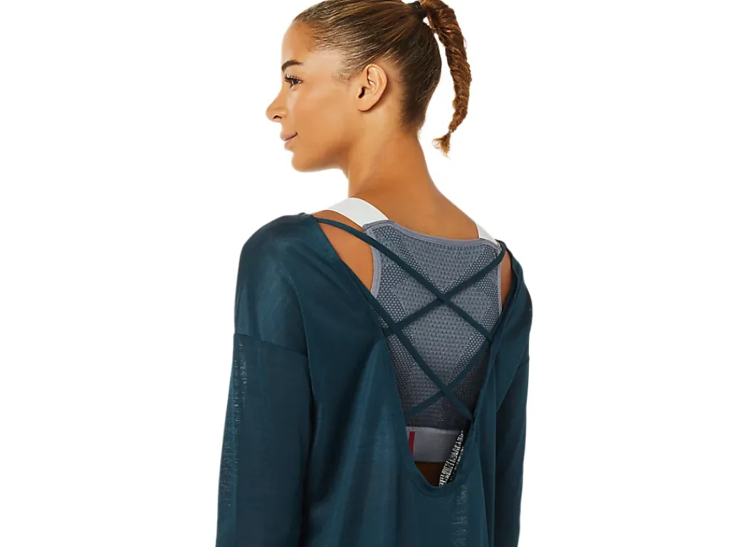 ASICS OPEN BACK LONG SLEEVE TOP-Women T-Shirts & Tops