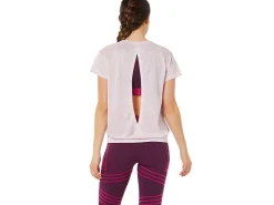 ASICS OPEN BACK SHORT SLEEVE TOP-Women T-Shirts & Tops