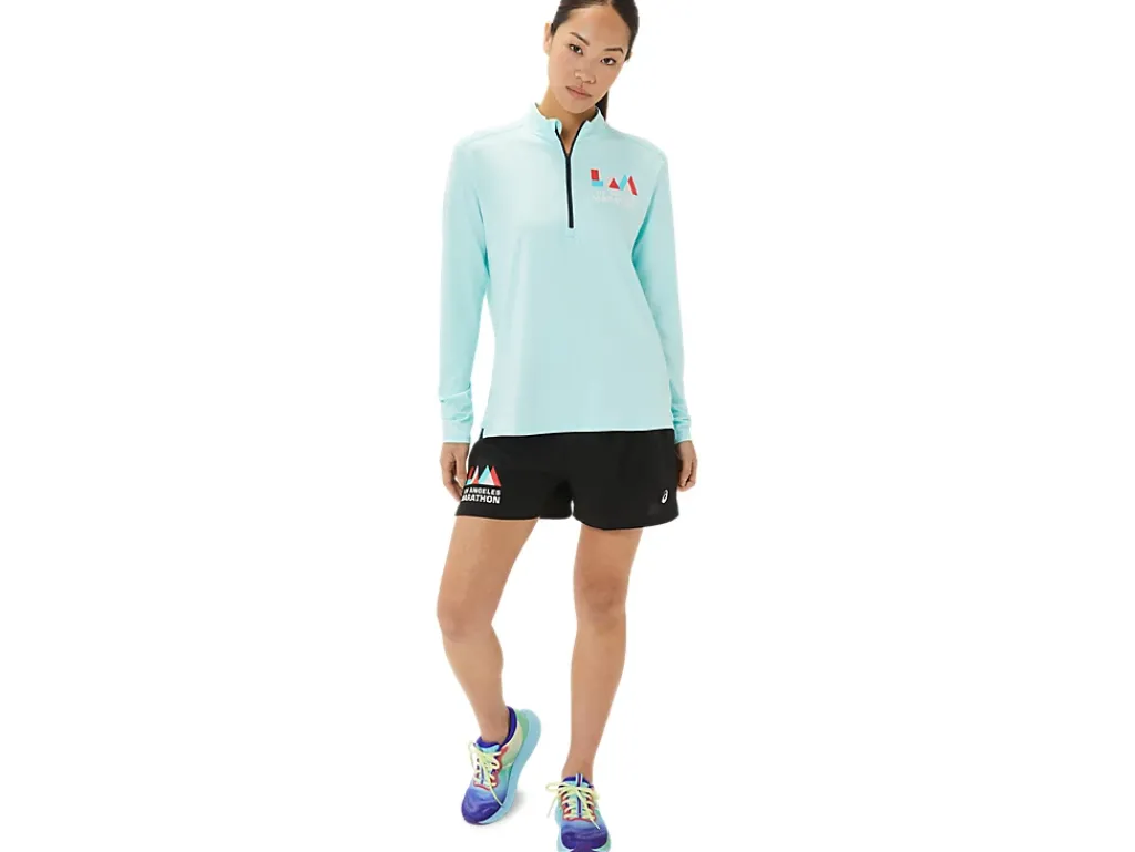 ASICS READY-SET HALF ZIP LAM-Women T-Shirts & Tops