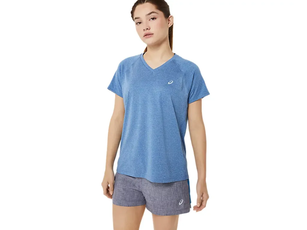 ASICS READY-SET LYTE V-NECK-Women T-Shirts & Tops