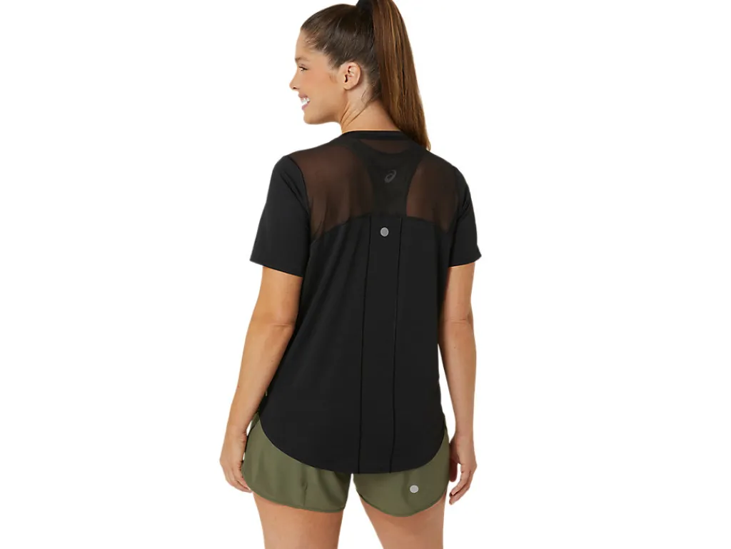 ASICS ROAD V-NECK SHORT SLEEVE TOP-Women T-Shirts & Tops