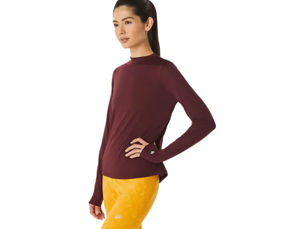 ASICS RUNKOYO MOCK NECK LONG SLEEVE TOP-Women T-Shirts & Tops