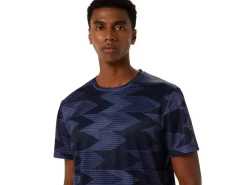 ASICS SEASONAL ALL OVER PRINT SHORT SLEEVE TOP-Men Training|T-Shirts & Tops