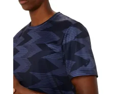 ASICS SEASONAL ALL OVER PRINT SHORT SLEEVE TOP-Men Training|T-Shirts & Tops