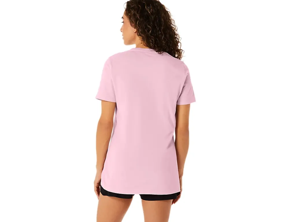 ASICS SHORT SLEEVE EST 1977 V-NECK TEE-Women Extended Sizes|T-Shirts & Tops