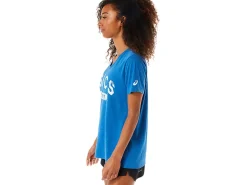 ASICS SHORT SLEEVE EST 1977 V-NECK TEE-Women T-Shirts & Tops