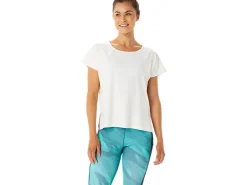 ASICS SIDE SLIT SHORT SLEEVE TOP-Women T-Shirts & Tops