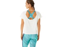 ASICS SIDE SLIT SHORT SLEEVE TOP-Women T-Shirts & Tops