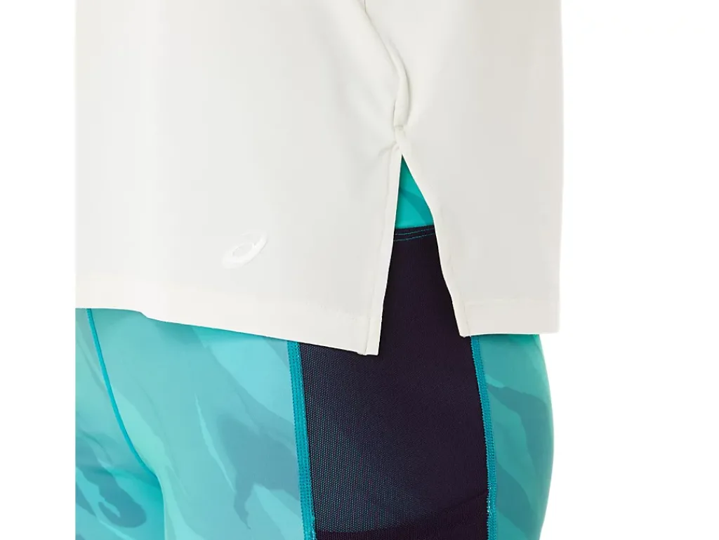 ASICS SIDE SLIT SHORT SLEEVE TOP-Women T-Shirts & Tops