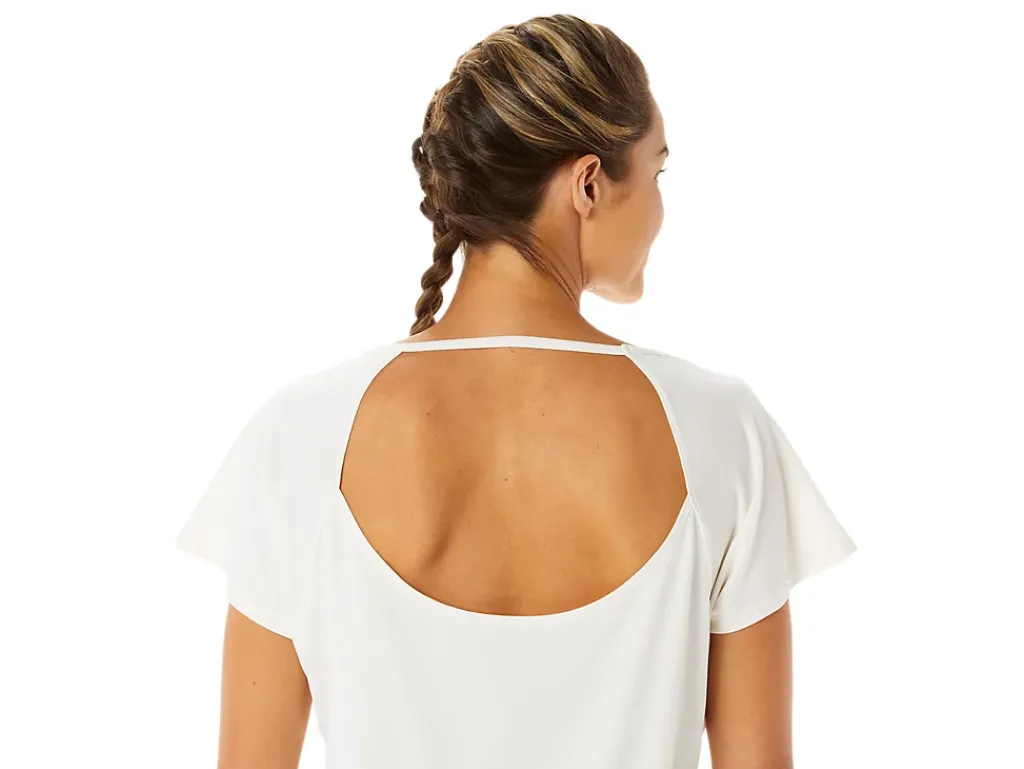 ASICS SIDE SLIT SHORT SLEEVE TOP-Women T-Shirts & Tops