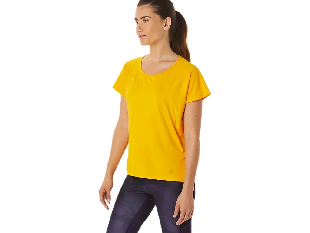 ASICS SIDE SLIT SHORT SLEEVE TOP-Women T-Shirts & Tops