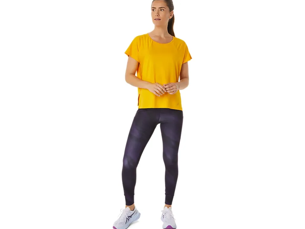 ASICS SIDE SLIT SHORT SLEEVE TOP-Women T-Shirts & Tops