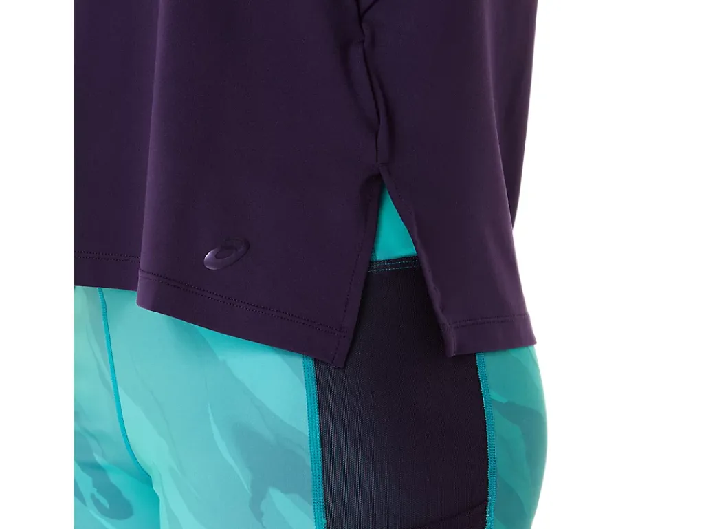 ASICS SIDE SLIT SHORT SLEEVE TOP-Women T-Shirts & Tops