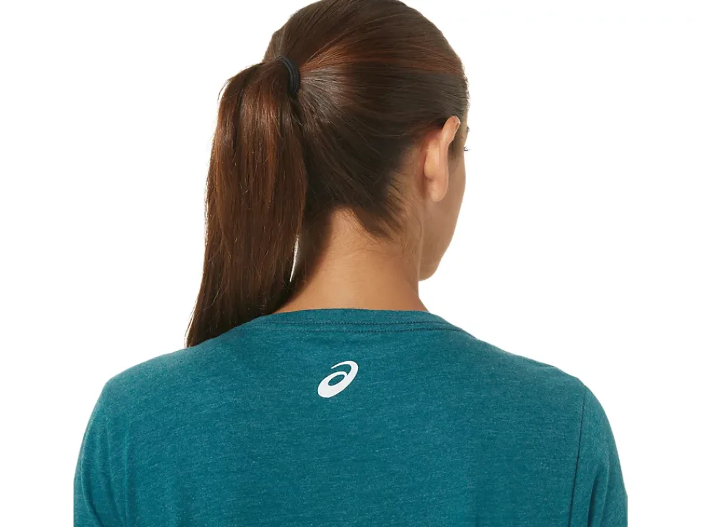 ASICS SUNFLOWER SLOGAN V-NECK-Women T-Shirts & Tops