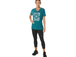 ASICS SUNFLOWER SLOGAN V-NECK-Women T-Shirts & Tops