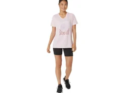 ASICS SUNFLOWER SLOGAN V-NECK-Women Extended Sizes|T-Shirts & Tops