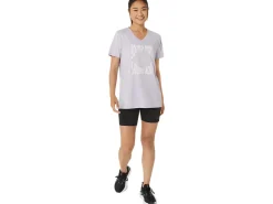 ASICS SUNFLOWER SLOGAN V-NECK-Women Extended Sizes|T-Shirts & Tops
