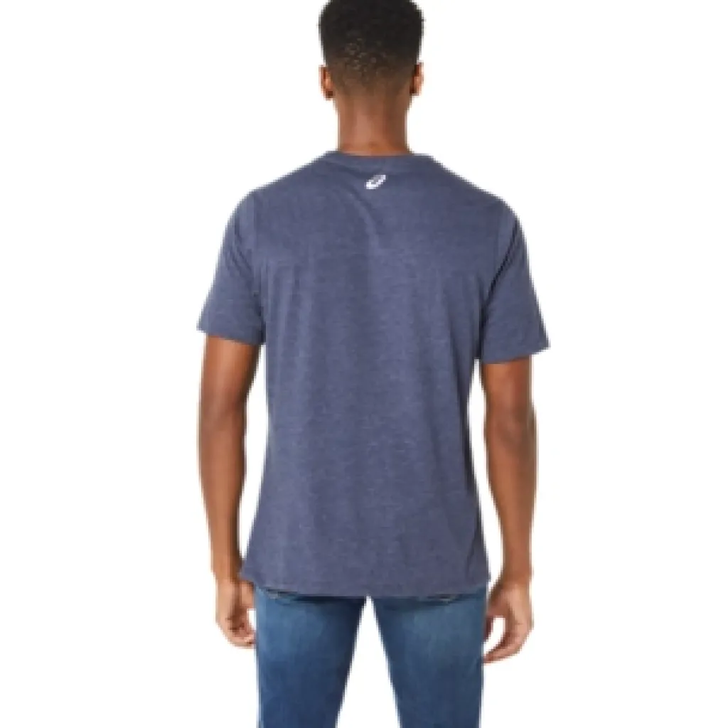 ASICS UNISEX BLUE JEAN MILE CREW TEE-Women Extended Sizes|T-Shirts & Tops